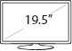 19.5 inch screen