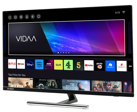 new vidaa tv with bar stand